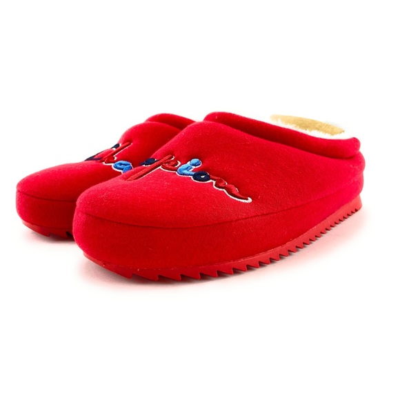 Champion Women's Shuffle Script Scarlet Slippers - Picture 6 of 11